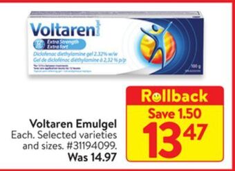 Walmart Voltaren emulgel offer