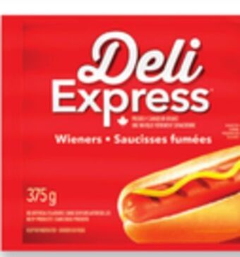 Walmart Deli express wieners 375 g or bologna 300 g or mina halal chicken wieners 450 g offer