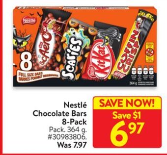 Walmart Nestlé chocolate bars 8-pack offer