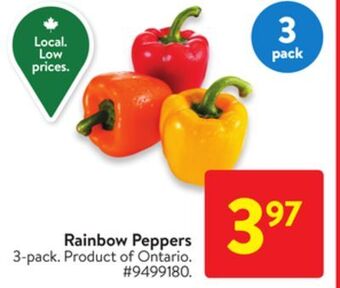 Walmart Rainbow peppers offer
