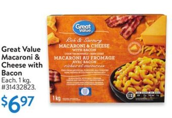 Walmart Great value macaroni & cheese with bacon offer