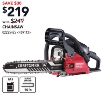 Lowe's Craftsman chainsaw offer