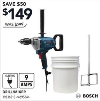 Lowe's Bosch drill/mixer offer