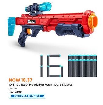 Toys R us Zuru x-shot excel hawk eye foam dart blaster offer