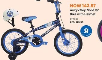 Toys R us Avigo slap shot 16 bike with helmet offer