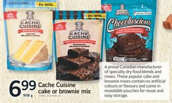 Fortinos Cache cuisine cake or brownie mix, 908 g offer