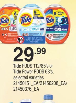 Fortinos Tide pods 112/85' s or tide power pods 63' s offer