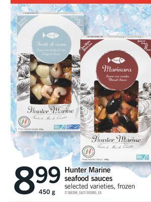 Fortinos Hunter marine seafood sauces, 450 g offer