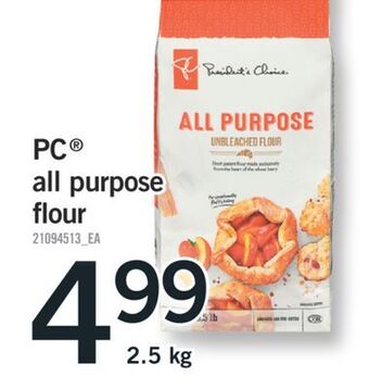 Fortinos Pc all purpose flour flour, 2.5 kg offer