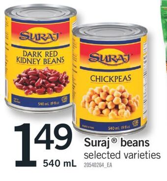 Fortinos Suraj beans offer