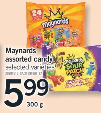 Fortinos Maynards assorted candy, 300 g offer
