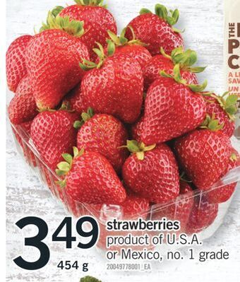 Fortinos Strawberries, 454 g offer