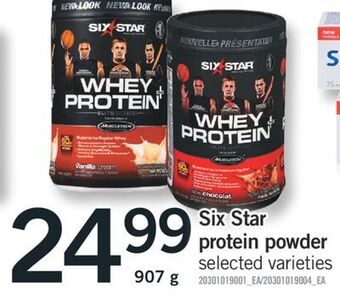 Fortinos Six star protein powder offer