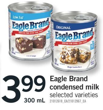 Fortinos Eagle brand condensed milk 300 ml offer