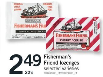 Fortinos Fisherman's friend lozenges offer