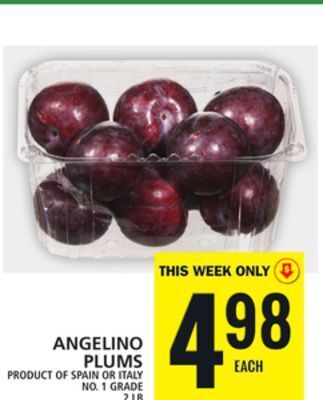 Food Basics Angelino plums offer
