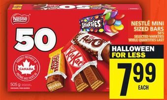 Food Basics Nestlé mini sized bars offer