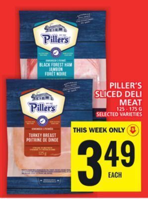 Food Basics Piller's sliced deli meat offer
