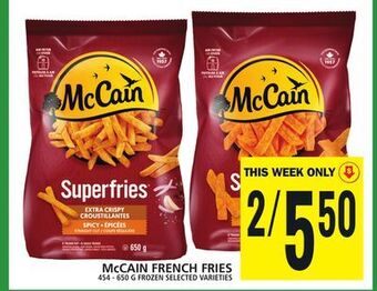 Food Basics Mccain french fries offer