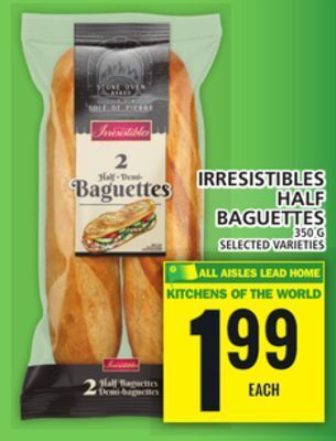 Food Basics Irresistibles half baguettes offer