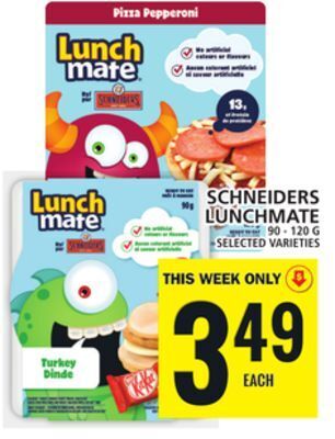 Food Basics Schneiders lunchmate offer