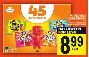 Food Basics Maynards fun treats offer