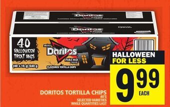 Food Basics Doritos tortilla chips offer