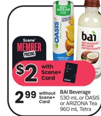 Sobeys Bai beverage offer