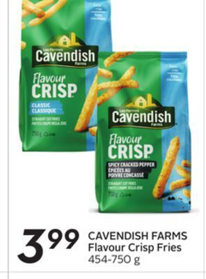 Sobeys Flavour crisp fries offer