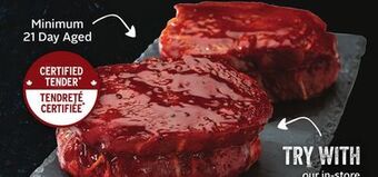 Sobeys Fresh boneless top sirloin grilling medallions offer