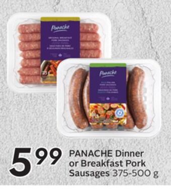 Sobeys Dinner or breakfast pork sausages offer