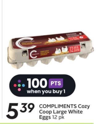 Sobeys Cozy coop large white eggs offer