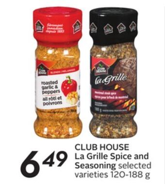 Sobeys La grille spice and seasoning offer