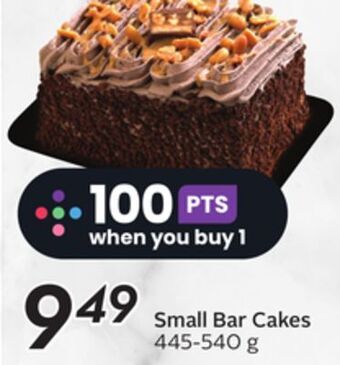 Sobeys Small bar cakes offer