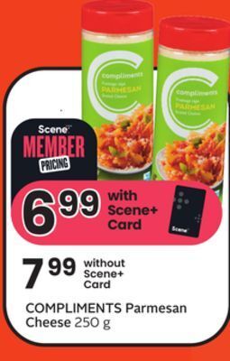 Sobeys Parmesan cheese offer