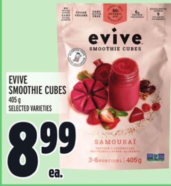 Metro Evive smoothie cubes offer