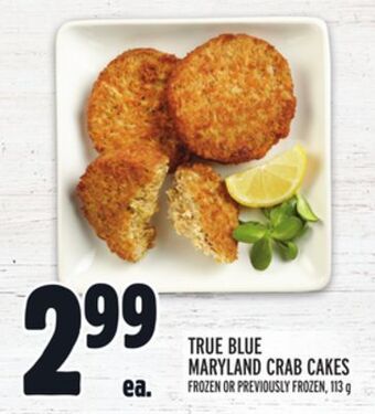 Metro True blue maryland crab cakes offer