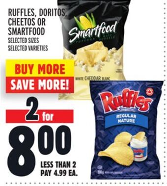 Metro Ruffles, doritos, cheetos or smartfood offer