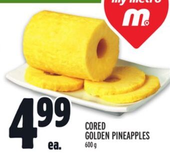 Metro Cored golden pineapples offer
