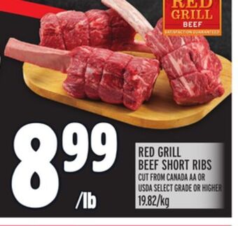 Metro Red grill beef short ribs offer