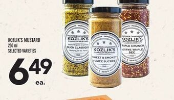 Metro Kozlik's mustard offer