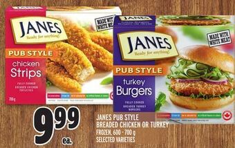 Metro Janes pub style breaded chicken or turkey offer