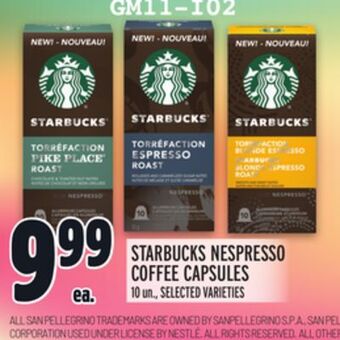 Metro Starbucks nespresso coffee capsules offer