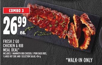 Metro Fresh 2 go chicken & rib meal deal offer