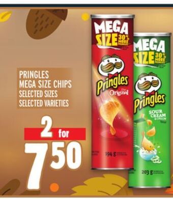 Metro Pringles mega size chips offer