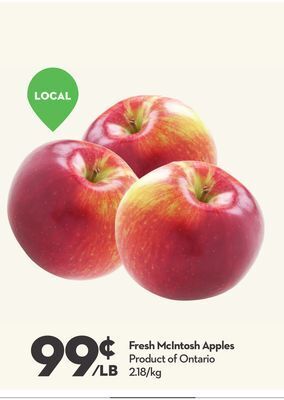 Longo's Fresh mcintosh apples offer