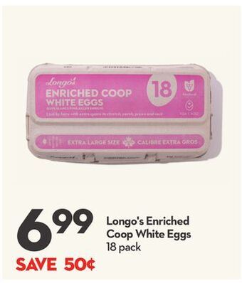 Longo's Longo's enriched coop white eggs offer