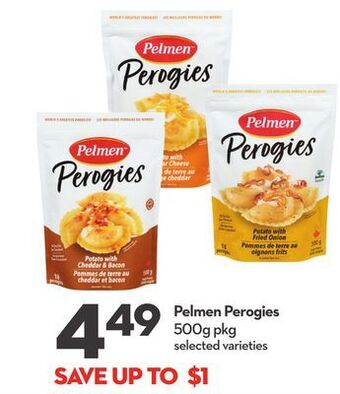 Longo's Pelmen perogies offer