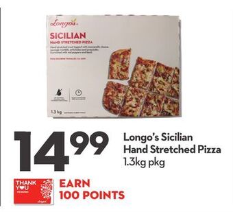 Longo's Longo's sicilian hand stretched pizza offer