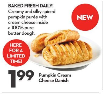 Longo's Pumpkin cream cheese danish offer